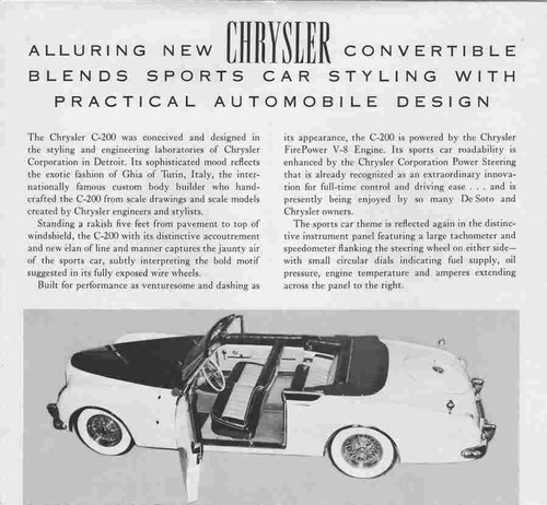 Print 1952 chrysler c200 - a4,